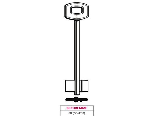 chiave a doppia mappa sb (g. vat 0) securemme cod:ferx.vit47662