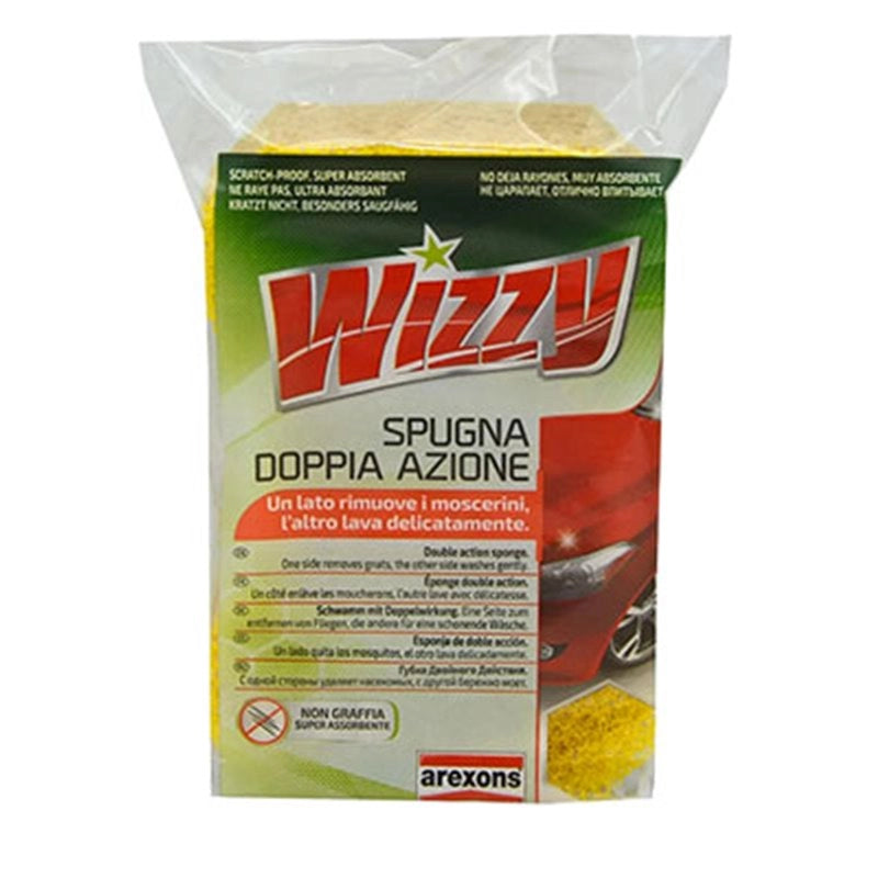SPUGNA DOPPIA AZIONE 'WIZZY' AREXONS 17x11x7 cm - AREXONS