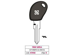 chiave per auto gt15rbte (g. vdd 0) trw sipea cod:ferx.vit47692