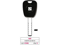 chiave per auto hu83te (g. vde 0) huf cod:ferx.vit47686