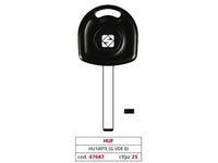chiave per auto hu100te (g. vde 0) huf cod:ferx.vit47687