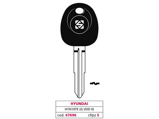 chiave per auto hyn10te (g. vdd 0) hyundai cod:ferx.vit47696
