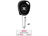 chiave per auto ne73te (g. vdd 0) neiman cod:ferx.vit47699