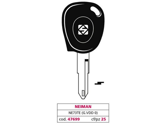 chiave per auto ne73te (g. vdd 0) neiman cod:ferx.vit47699