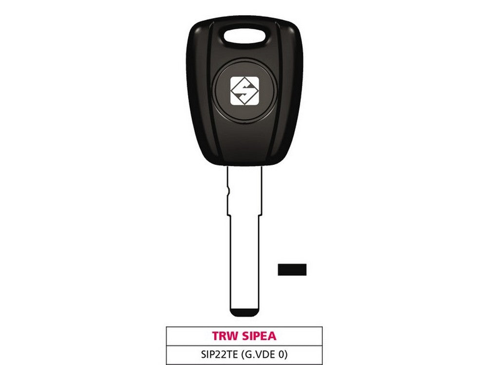 chiave per auto sip22te (g. vde 0) trw sipea cod:ferx.vit47682