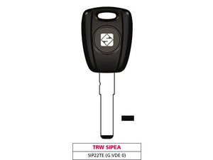 chiave per auto sip22te (g. vde 0) trw sipea cod:ferx.vit47682