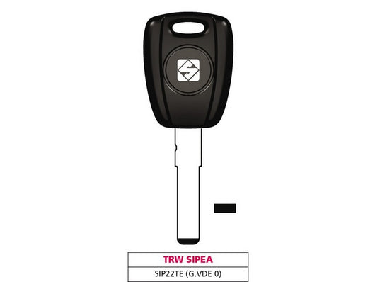 chiave per auto sip22te (g. vde 0) trw sipea cod:ferx.vit47682