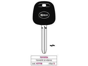 chiave per auto toy43te (g. vdd 0) toyota cod:ferx.vit47718