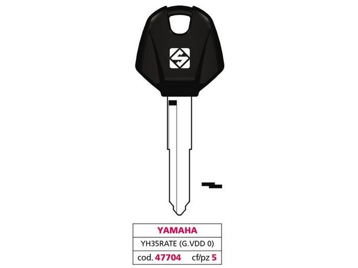 chiave per auto yh35rate (g. vdd 0) yamaha cod:ferx.vit47704