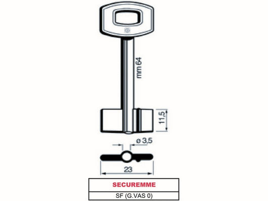 chiave a pompa sf (g.vas 0) cod:ferx.vit11970