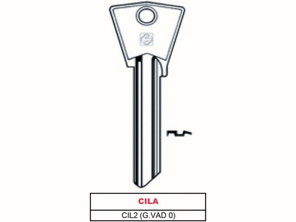 chiave ottone cil2 (g. vad 0) cila cod:ferx.vit47549