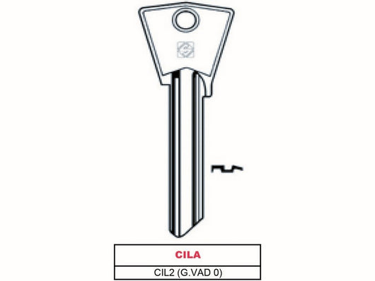 chiave ottone cil2 (g. vad 0) cila cod:ferx.vit47549
