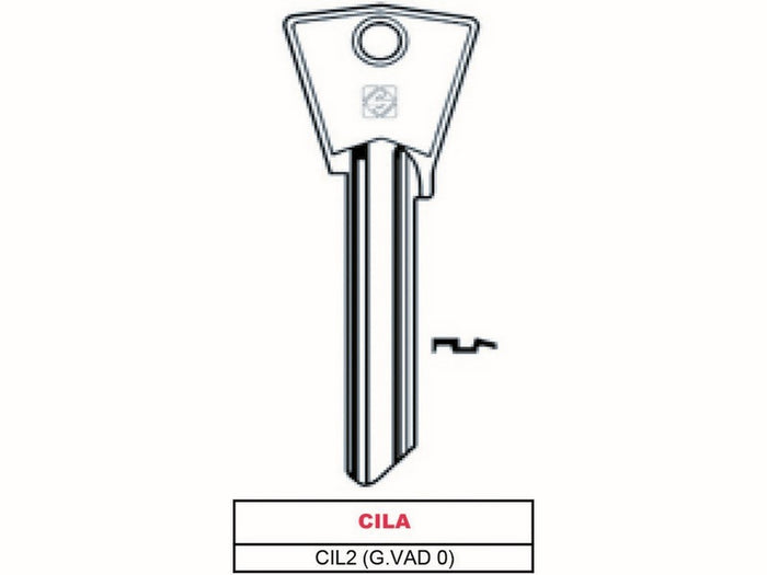 chiave ottone cil2 (g. vad 0) cila cod:ferx.vit47549