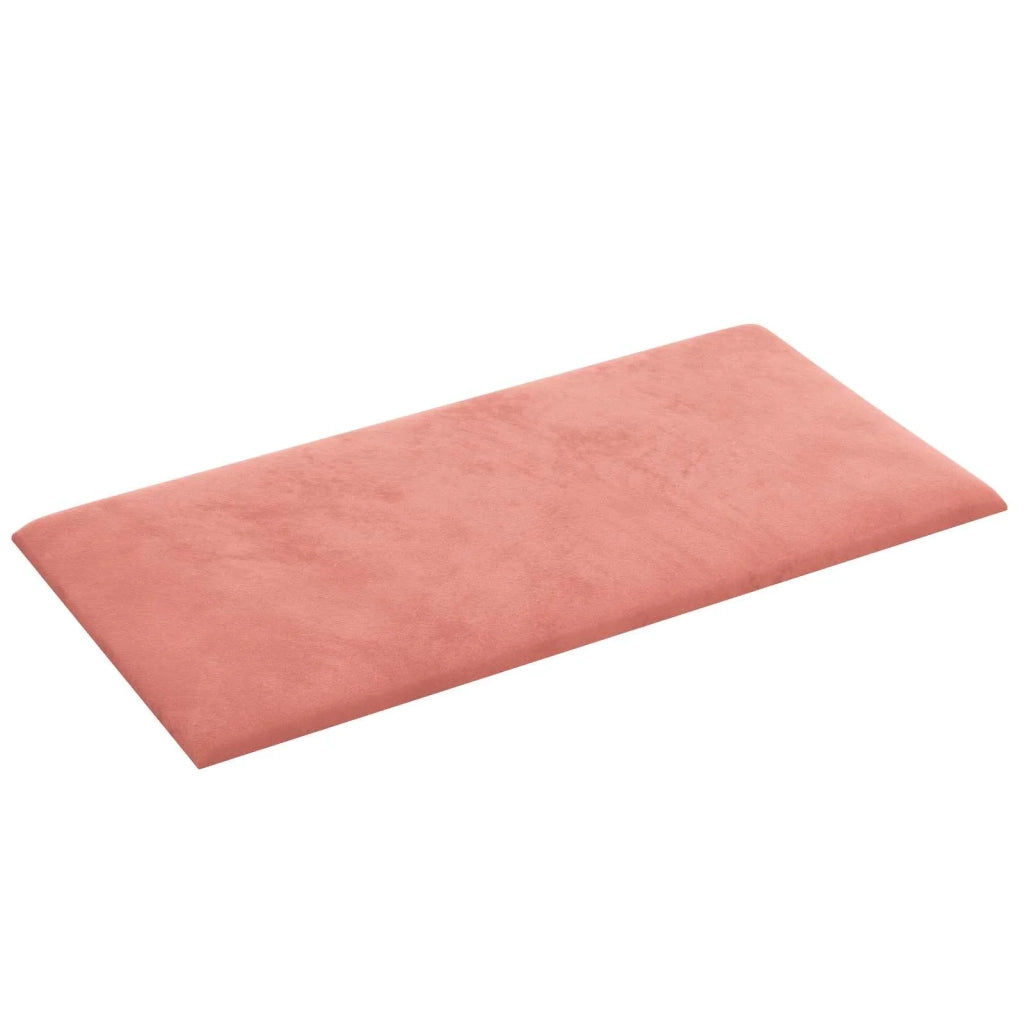 Testiera da Parete 12 pcs Rosa 30 x 15 cm Velluto 42020530