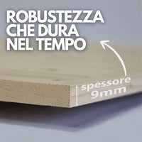 Spianatoia in Legno di Betulla Naturale Asse per Pasta Impastare e Stendere, Taglier SPIANATOIA CON MATTARELLO  65X40 cm