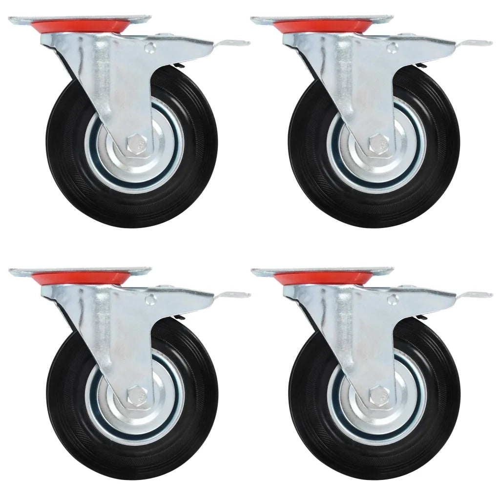 Ruote Girevoli con Doppio Freno 4 pz 125 mm cod mxl 74633