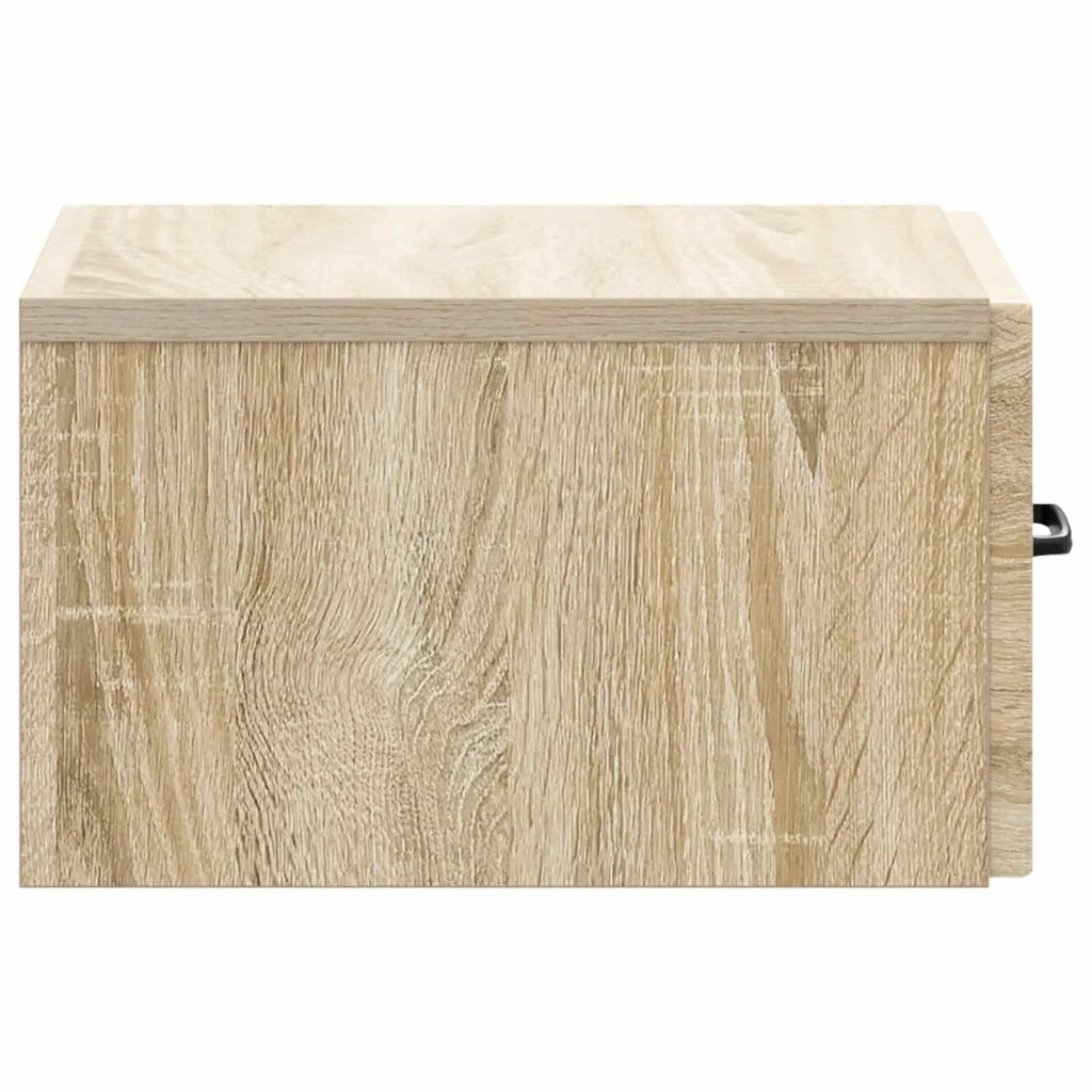 Tavolino da Parete Laterale Rovere Sonoma 59 x 34,5 x 17 cm