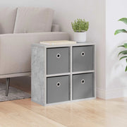 Credenza con cassetto Grigio cemento 49,5 x 22 x 47 cm