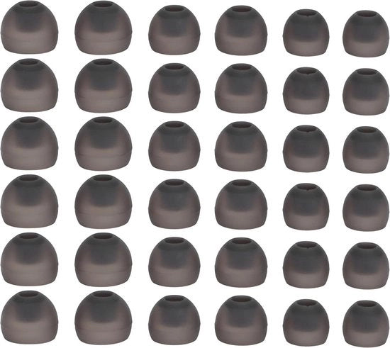 36 pezzi di coppe per auricolare in silicone morbide, leggere e sostitutive per interno di 45 mm - 60 mm orecchino L/M/S - con forma adattabile confortevole.