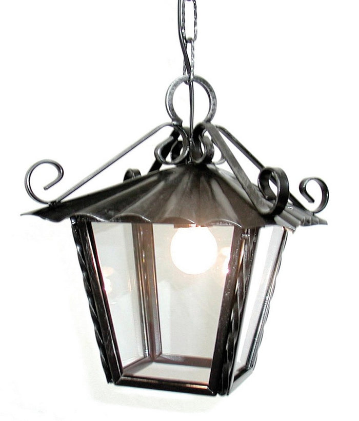 lanterna quadrata con catena 1x60 watt cod:ferx.vit25815