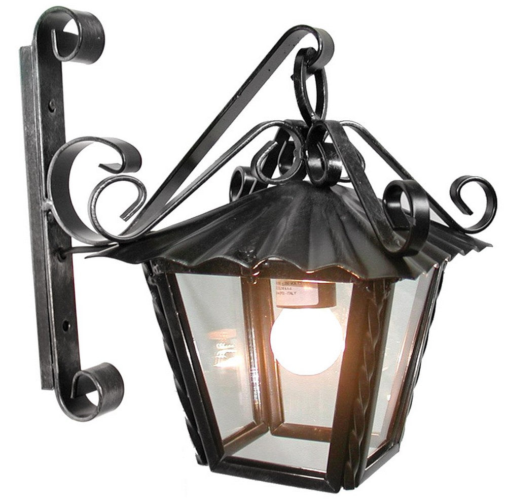 lanterna quadrata con braccio 1x60 watt cod:ferx.vit25570