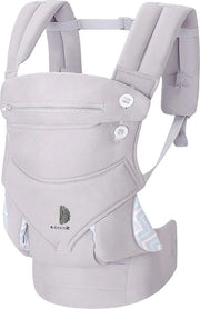 Zak Ergonomica per Neonati da 0 Mesetti 4 Posizioni Capuchon Removibile e Adattabile Tasca per Bambini 100% Cotone