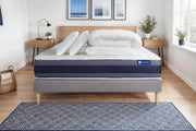 Pacchetto letto completo - Materasso 160x200cm + Box spring con doghe (kit) + 2 cuscini + Piumino - Actiflex Morpho