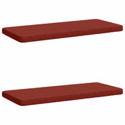 Cuscini per Panchina a 2 Pezzi VUGHT 2 pz 100% Poliestere Rosso 951765