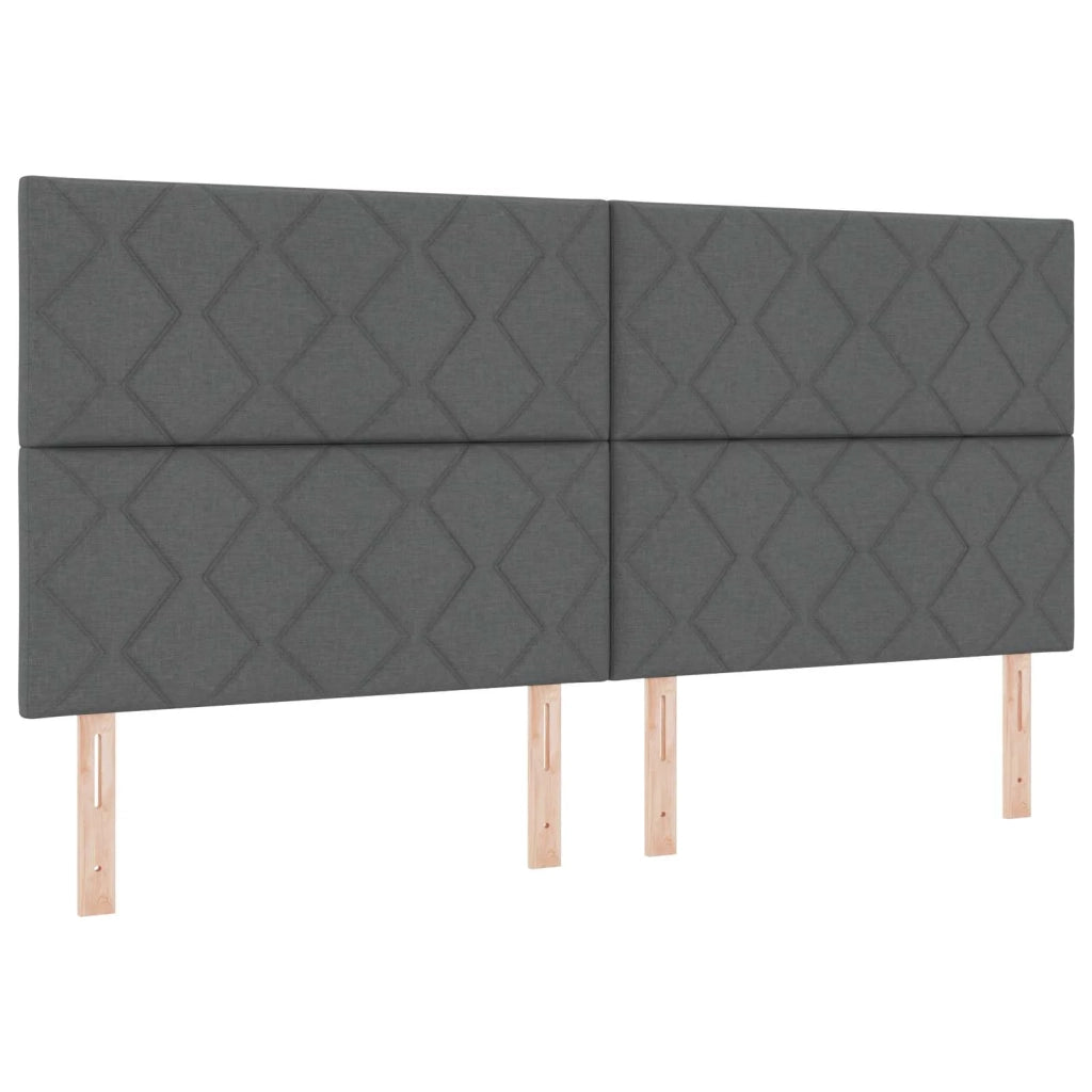 Letto con contenitore LED e materasso Grigio Scuro 200 x 200 cm 3460249