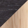 Scaffale da Terra Multiuso Nampernu a 3 Piani 62 x 40 x 18 cm - Effetto Marmo Nero [en.casa]