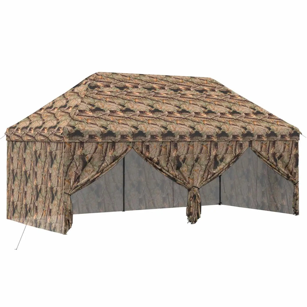 Gazebo Pop-up con 4 Pareti 3 x 6 m Mimetico Foresta 42036838