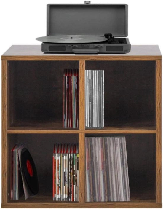 Sistema di archiviazione LP - Contenitore LP - Cassetta LP - Legno