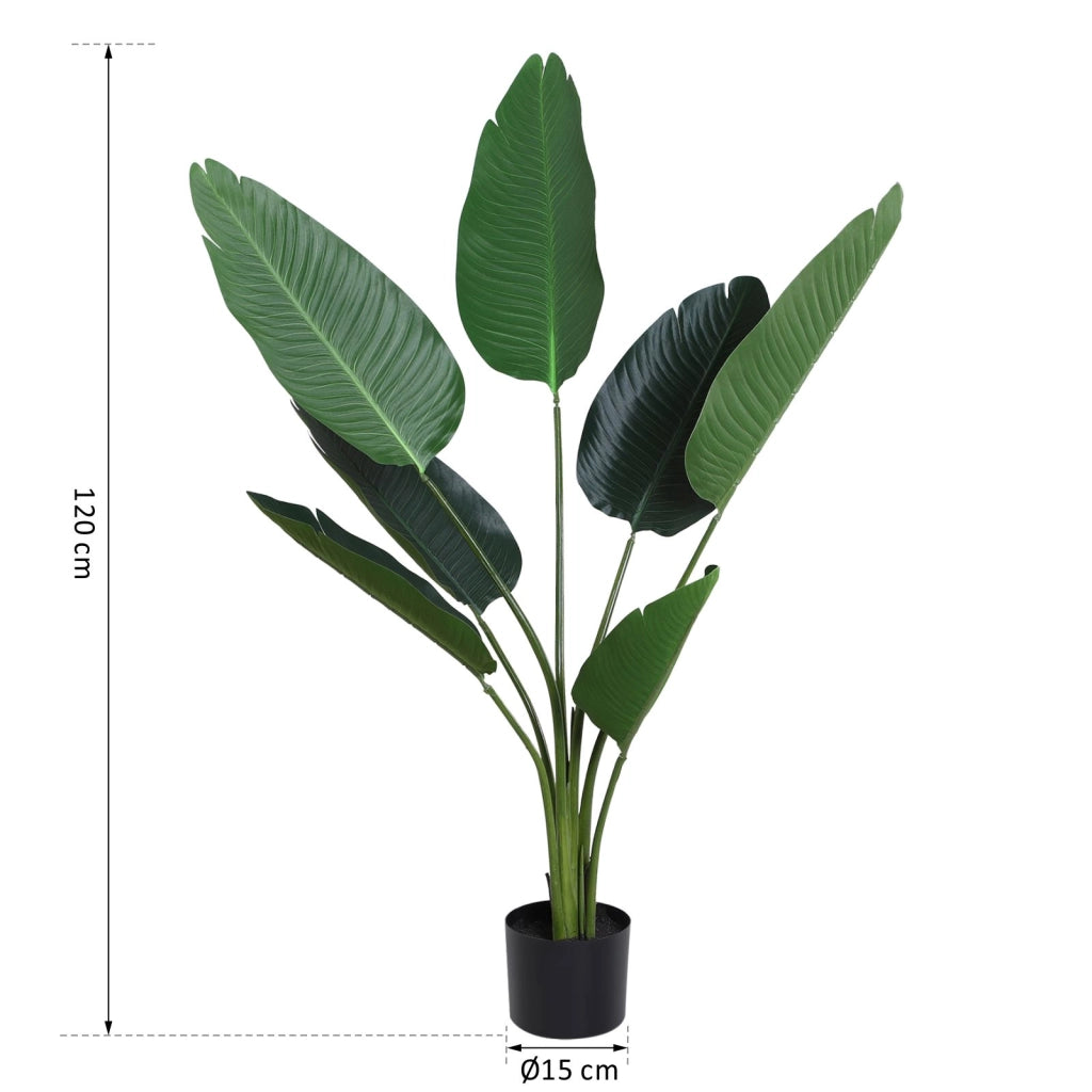 Palma Artificiale Decorativa con Vaso ¨C zephmum ¨C Verde ?15x120 cm