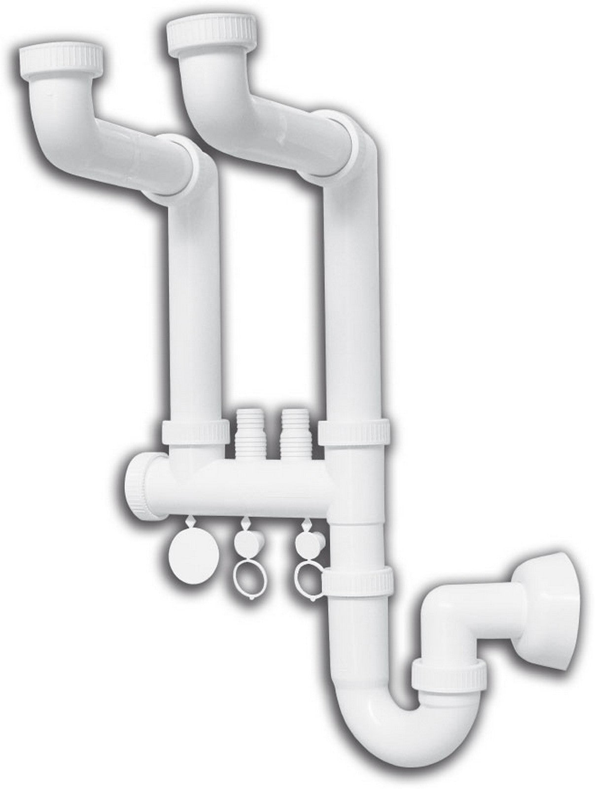 sifone lavello 2 vie "invisibile" cod:ferx.12091