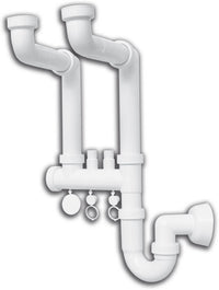 sifone lavello 2 vie "invisibile" cod:ferx.12091