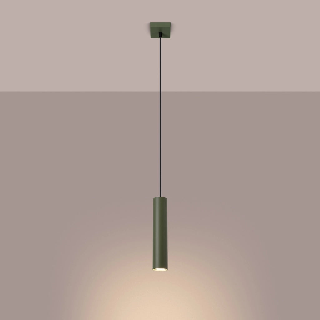 Lampada a sospensione LAGOS 1 verde oliva