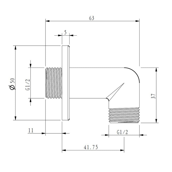 Angolo con rosone per saliscendi