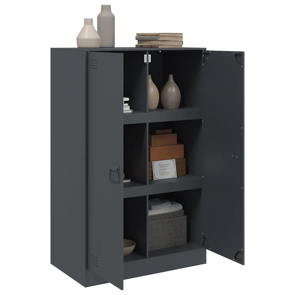 Credenza Antracite 67x39x107 cm in Acciaio 841663