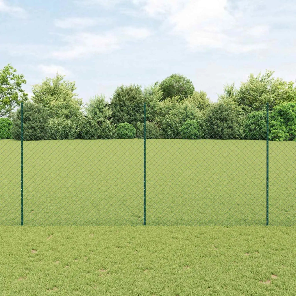Recinzione a maglie con palo 10 x 1,6 m Verde Rete 3336236