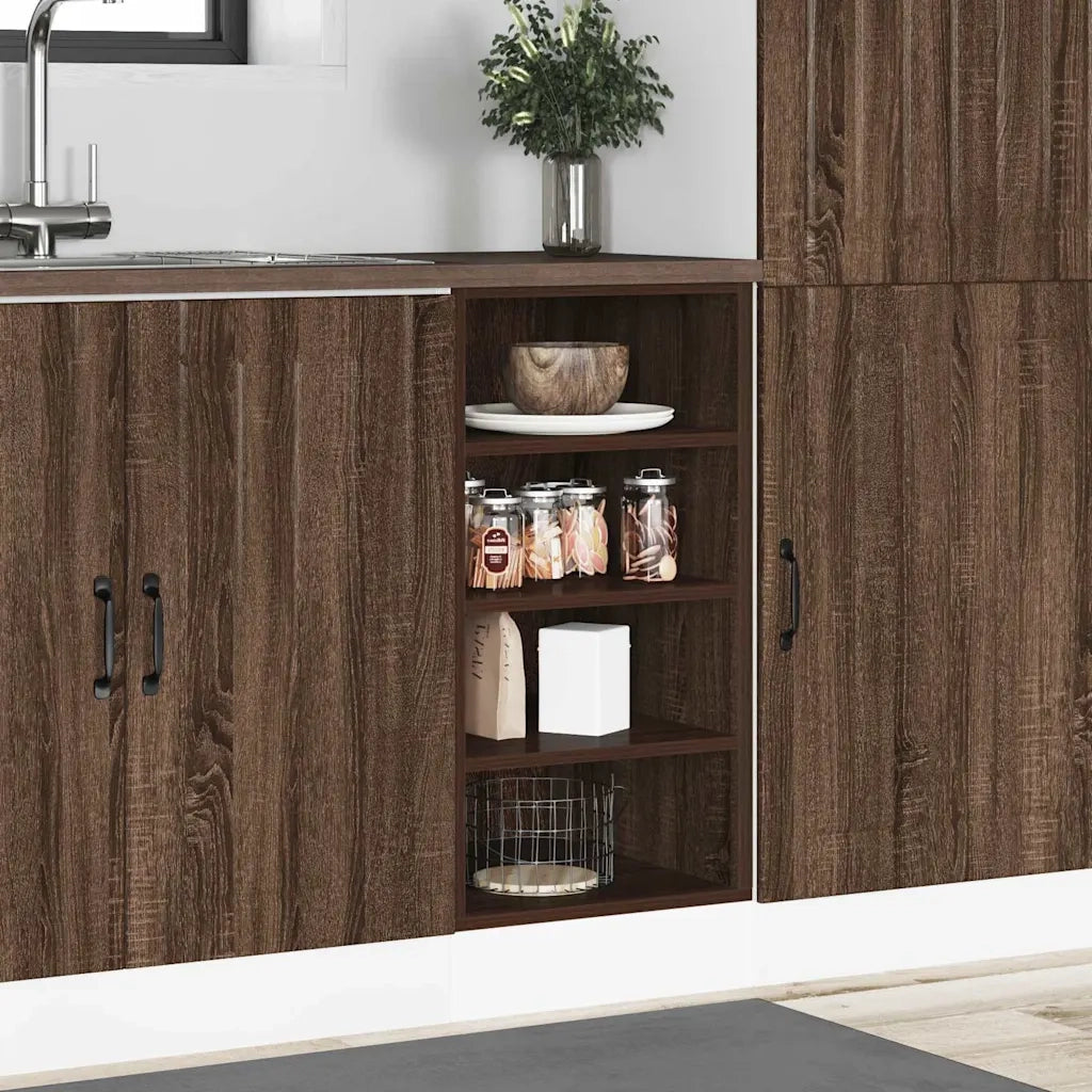 Armadio Inferiore Â“RigaÂ” Rovere Marrone 40x44,5x81,5 cm