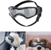 Casco per cani - protezione UV - impermeabile - elastico regolabile - occhiali per cani - nero - M - occhiali per cani da sole