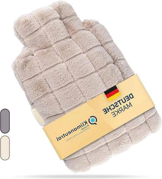 Termo con rivestimento morbido in gomma naturale - impermeabile - grande - rivestimento lavabile in lavatrice - contenitore per acqua calda da bere - termos 2 litri