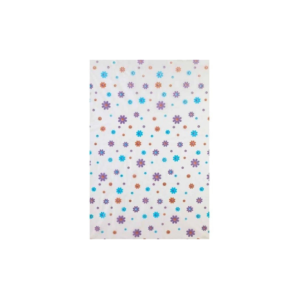 Trade Shop - Tenda Doccia In Vinile Con Ganci Impermeabile 180 X 200 Cm Con Fiori -