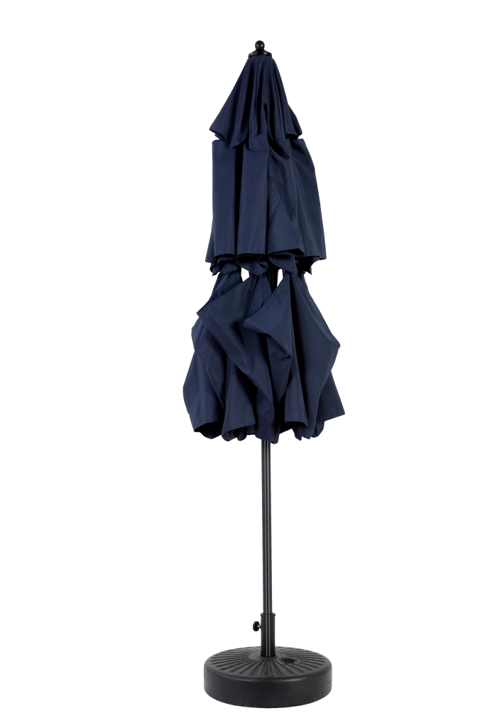 OMBRELLO DA GIARDINO 10FT 3 TIER inclinabile automatico Blu Navy senza base