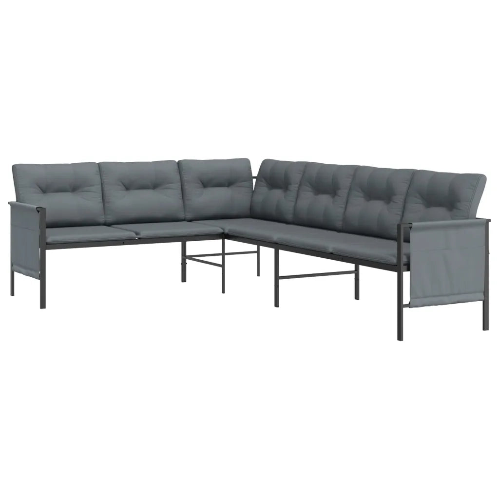 Set Salotto da Giardino 2 pz in Acciaio Antracite 3187261