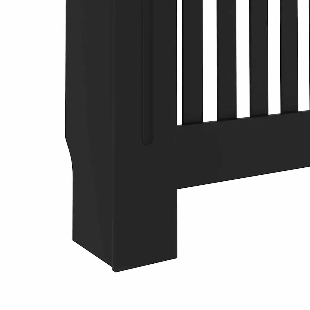 Copertura per radiatori 2 pcs Nero 152 x 19 x 81,5cm 3403232