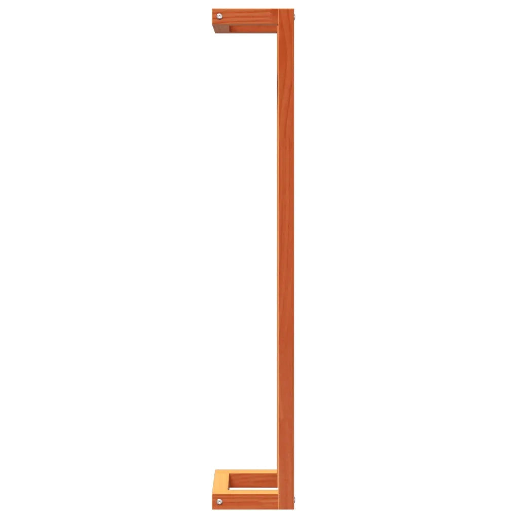 Portasciugamani Marrone Cera 23x18x110cm Legno Massello di Pino CFW4678103