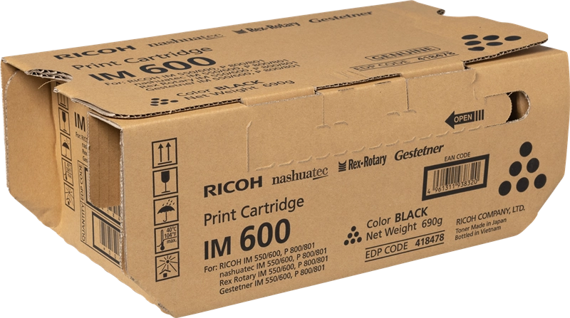 Ricoh 418478 cartuccia toner 1 pz Originale Nero