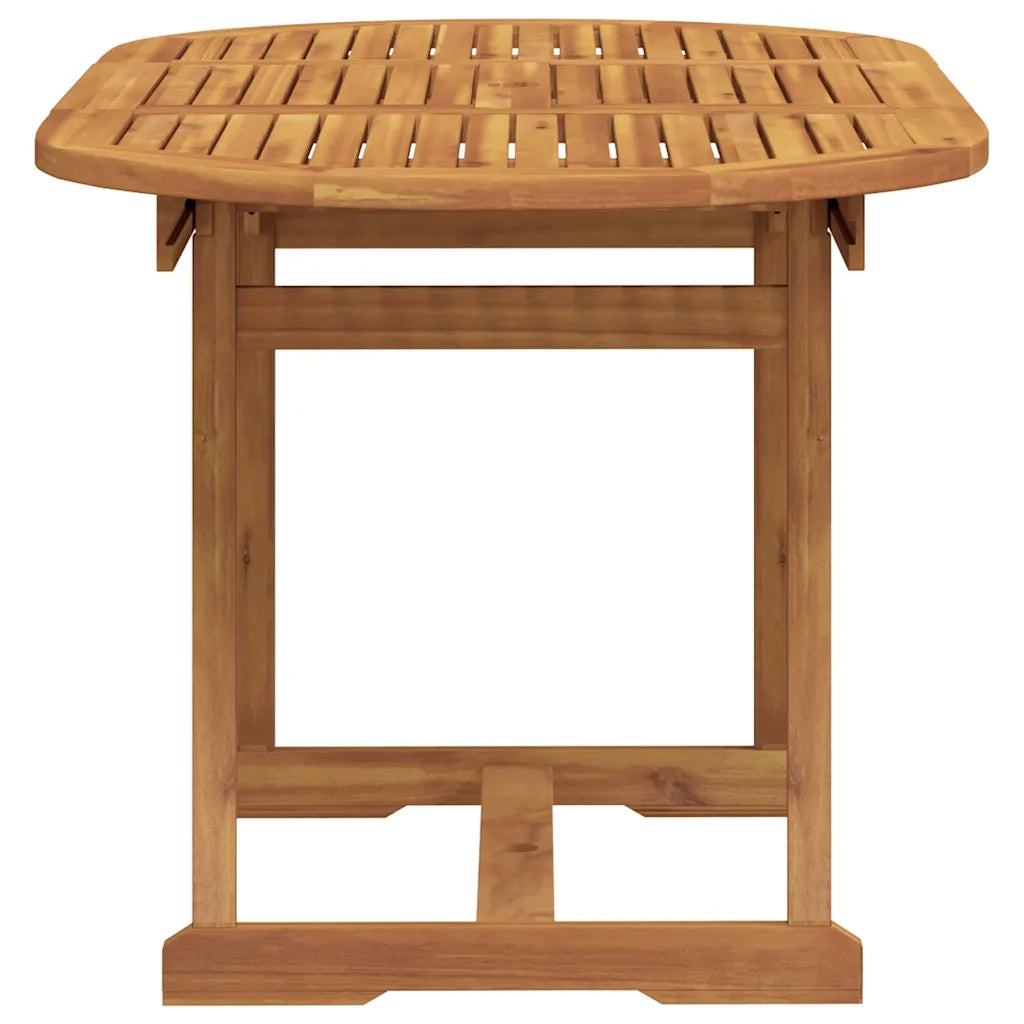 Set Pranzo da Giardino 7pz Legno Massello di Acacia e Textilene