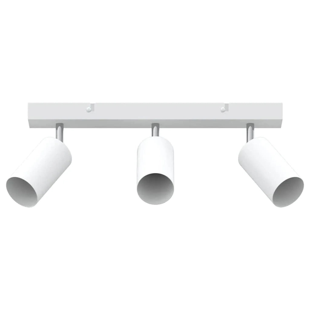 Faretto da soffitto moderno orientabile per interni 38 x 5,5 x 16,5 cm metallo bianco 02_0058306